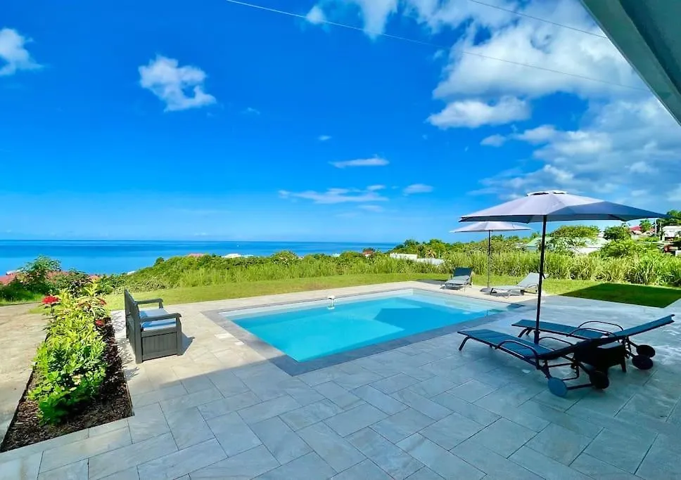 Magnifique Villa 6 A 8 Pers Avec Piscine - Vue Mer Vieux-Habitants